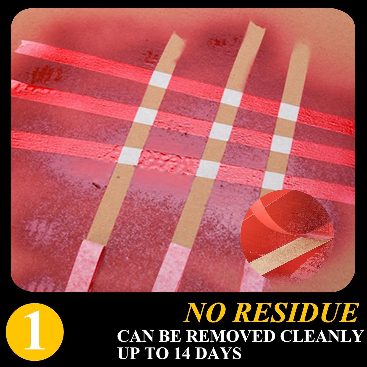 Colored Painters Tape, Premium Masking Master Tape, Multi-Surface Paint Tape, Removes Easily, Colorful Craft Paper Tape for Wall Painting Art Scrapbook Supplies (0.94 Inch Wide, 198yd =0.94IN*22yd*9)