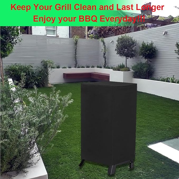 40 Inch Electric Smoker Cover for Masterbuilt, Waterproof Grill Cover for Masterbuilt 40-Inch Digital Vertical BBQ Smoker Outdoor, Black