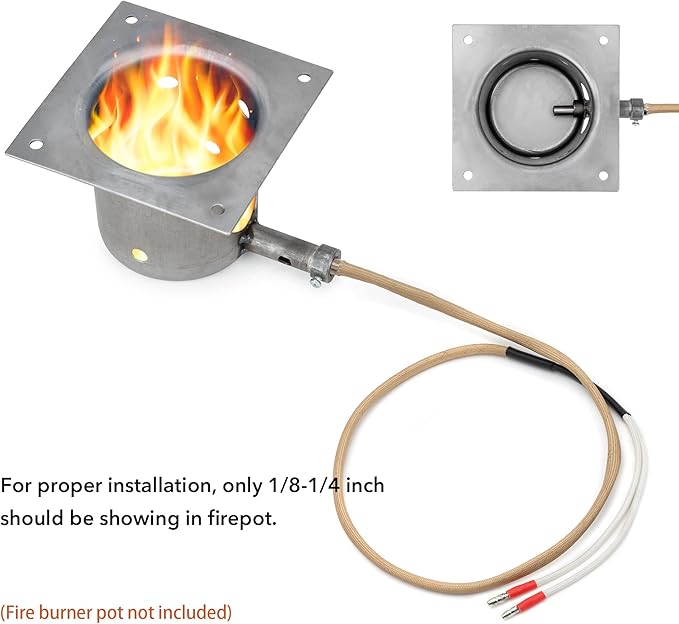 Stanbroil Igniter Hot Rod Replacement for 12V Green Mountain Davy Crockett Pellet Grill, Metal