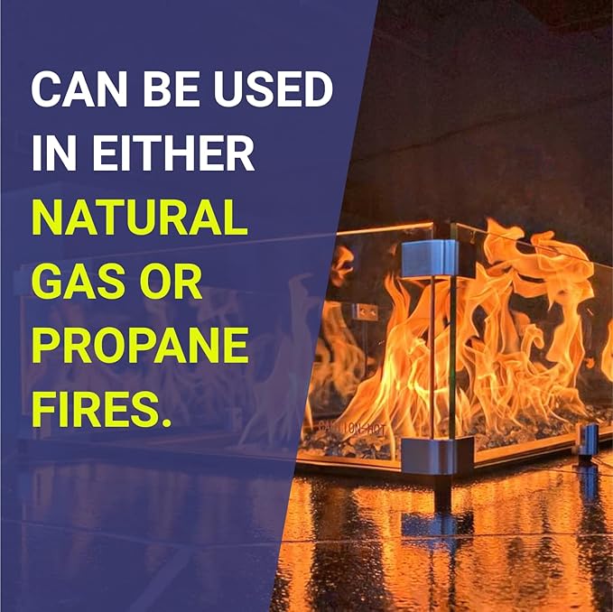 35.5" X 15.5" X 6” Rectangular Glass Flame Guard