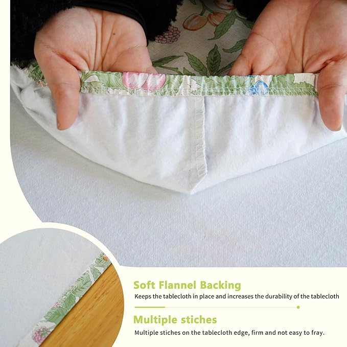 Rectangle Picnic Table Cloth, Elastic Waterproof Fitted Vinyl Tablecloths for 8 Foot Tables, Wipeable Flannel Backed Table Covers for Dining, Camping, Outdoor(Mulberry,30"x96")