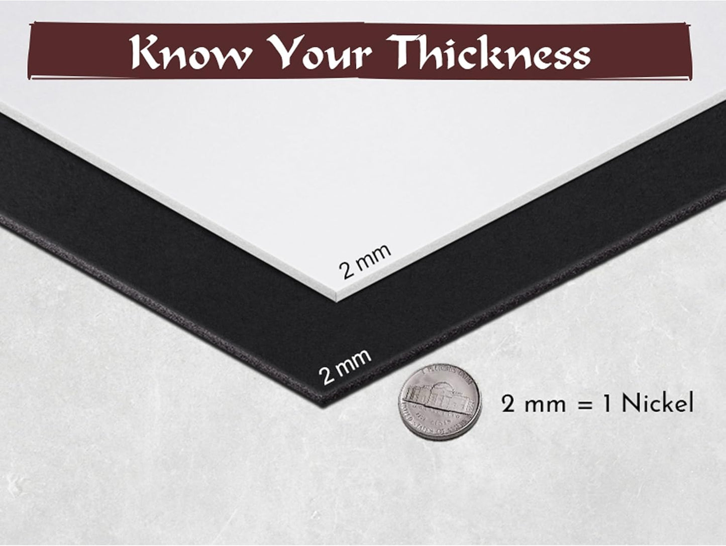 Shape Retention EVA Cosplay Foam 2mm (1mm-10mm) 14x39 inch Black or White High Density EVA Foam Sheets. Premium 85 kg/m3 Heat Shape Material for DIY Convention or Halloween Costumes by The Foamory