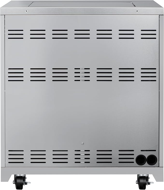KoolMore 32 in. Outdoor Kitchen Liquid Propane Side Burner with Bottom Cabinet in Stainless-Steel (KM-OKS-SBC)