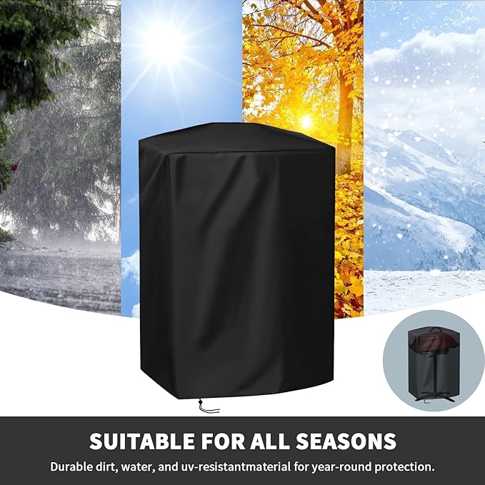 Grill Cover for George Foreman 12 Serving Indoor/Outdoor Electric Grill GFO201R, Waterproof BBQ Grill Cover, All Weather Resistant Grill Covers- 24 x 12 x 29 Inch