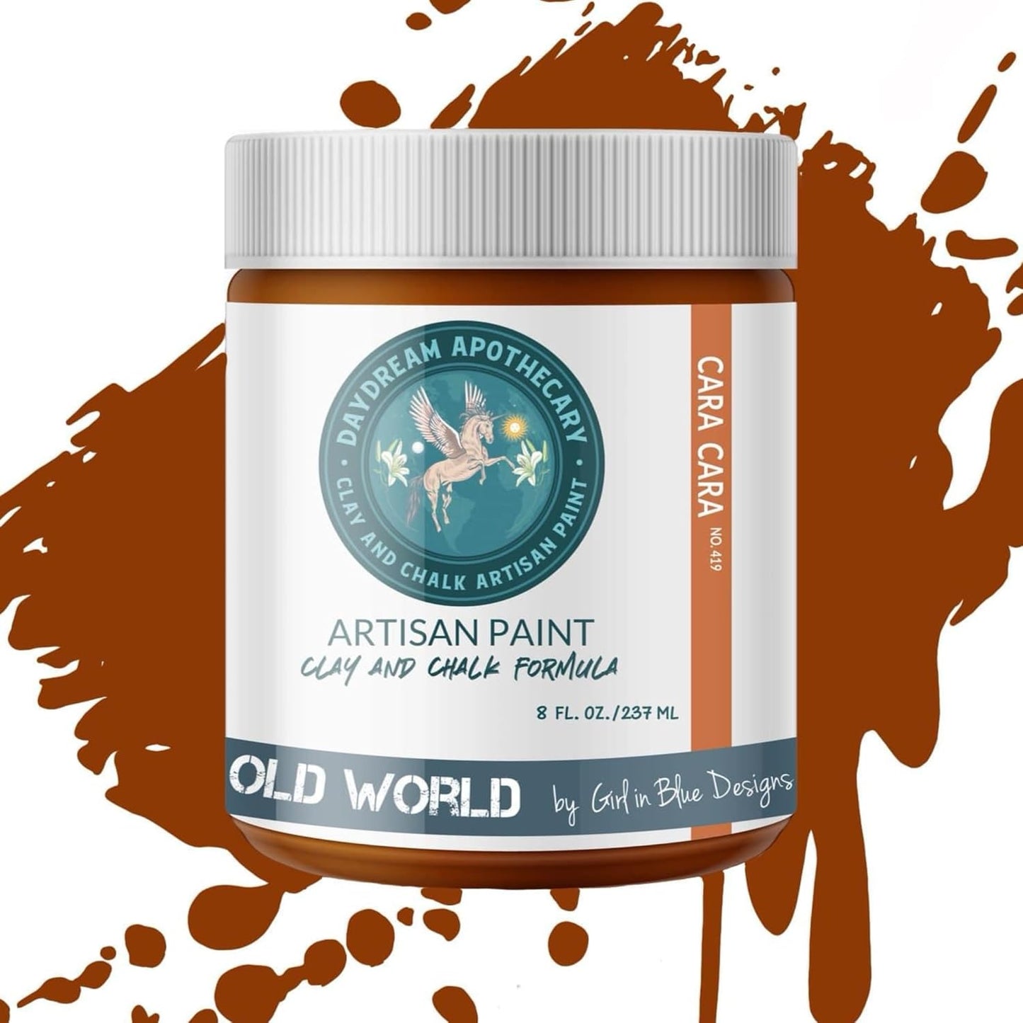 Daydream Apothecary Premium Chalk Style Paint for Furniture, Home Décor, Wood, DIY Interior Projects, Quick Dry, No Prep or Prime Needed, Matte Copper Brown - 8oz