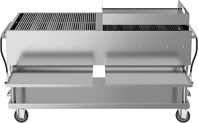 72 in. Commercial Outdoor Propane Gas Grill with 36 in. Griddle in Stainless-Steel, ETL Listed (CGKIT7-G36)