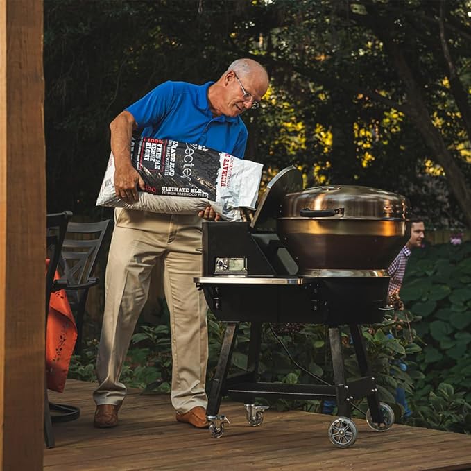 recteq Pellet Grill RT-B380X Bullseye Deluxe + Grilling Basics Bundle, WiFi Enabled Electric Pellet Smoker Grill, BBQ Outdoor, Smoke, Sear, and More