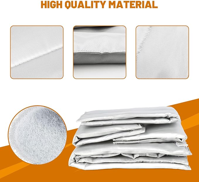 Insulation Blanket Replacement for Traeger Woodridge pellet Grill TFB86MLH,Thermal Blanket for Smoker for BAC761 Traeger Grill Cover Woodridge Pellet Smoker Blanket Winter Insulation Accessories