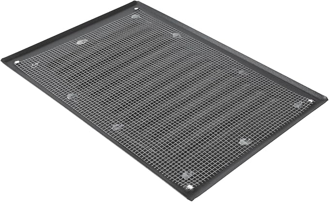 Square Ventilation Grille / 5" x 7" Inch Inside Measurement/Black Metal Air Vent Louver - Inside/Outside use / 6.5" x 9.5" Inch Outer Measurement