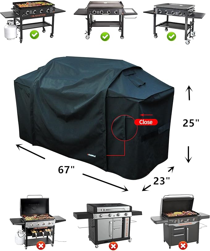 Extension 36" Griddle Cover fits for The Most Griddle from 66" to 75",Compatible for Blackstone 36 Inch ProSeries Grill and Members Mark,for Blackstone 36 Inch ProSeries Grill.