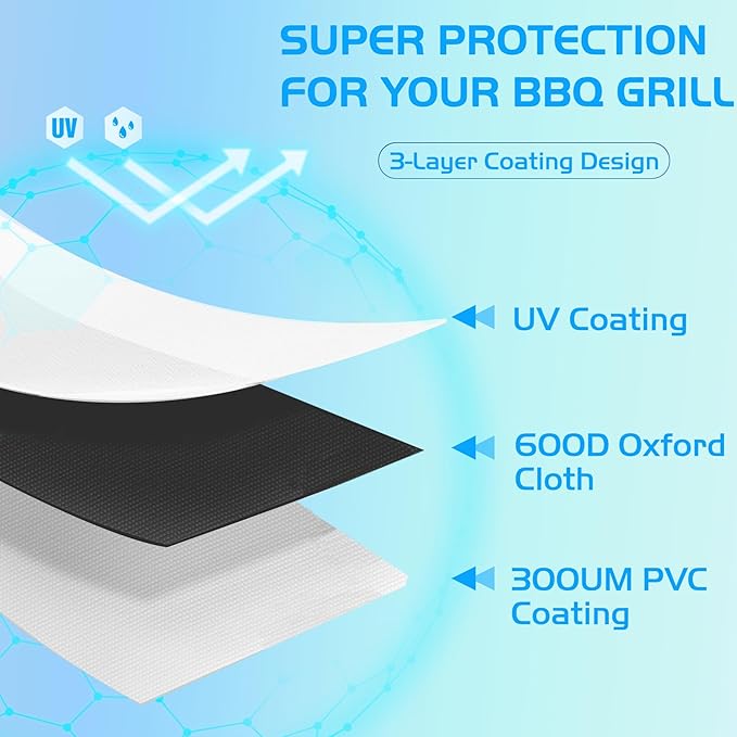 Vertical Smoker Cover for Pit Boss Wood Pellet 4/5-Series PBV4PS1 PBV5PW1 PBV4PS2 PBV5P1 Pro Series 4 BBQ Weather-Resistant Outdoor Grill Cover Pitboss 73550 73040