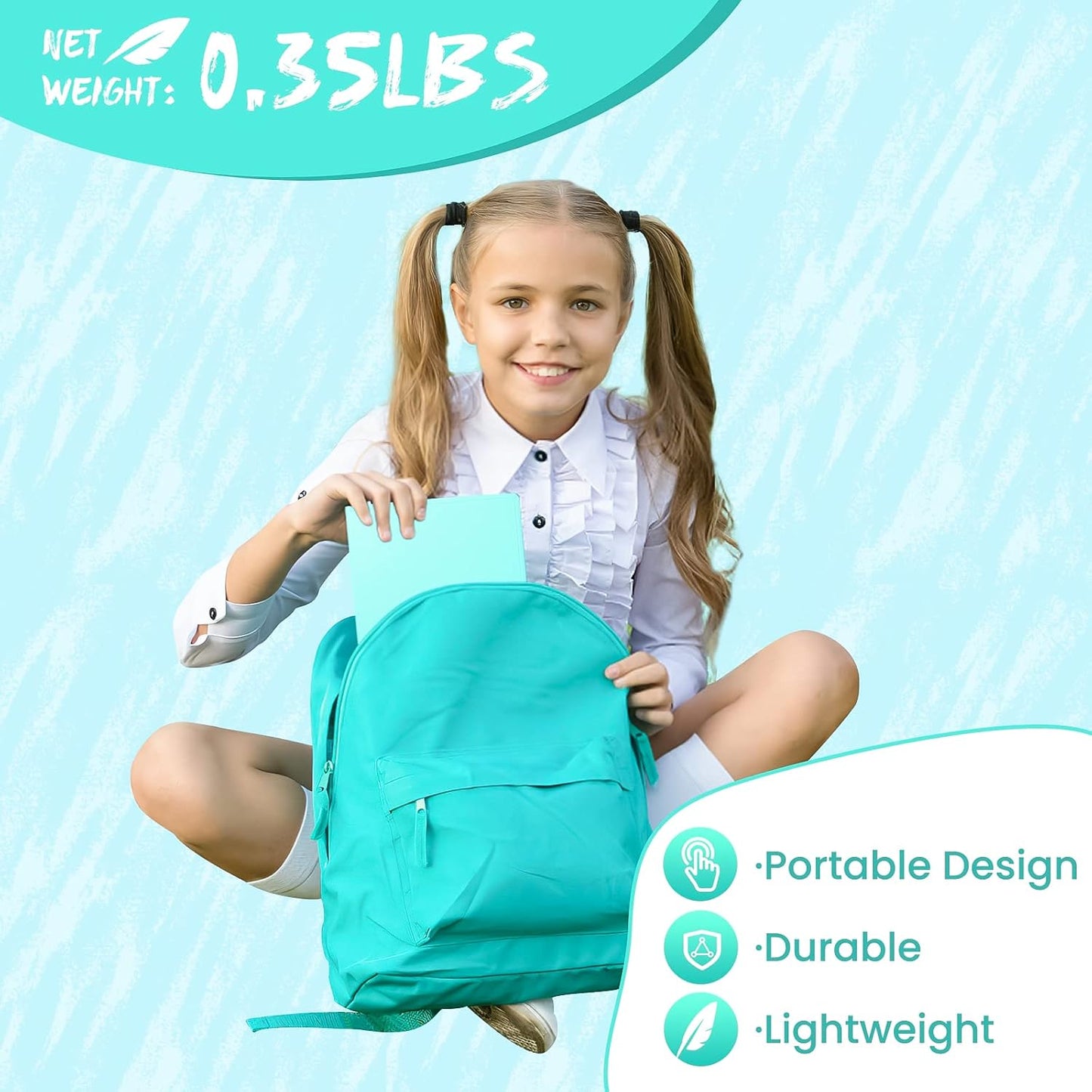 AGM Portable White Board Dry Erase, Double Sided Folding Whiteboards with Pen, Small Dry Erase Board for Study, Meeting, Doodling, Planning, Mint Green