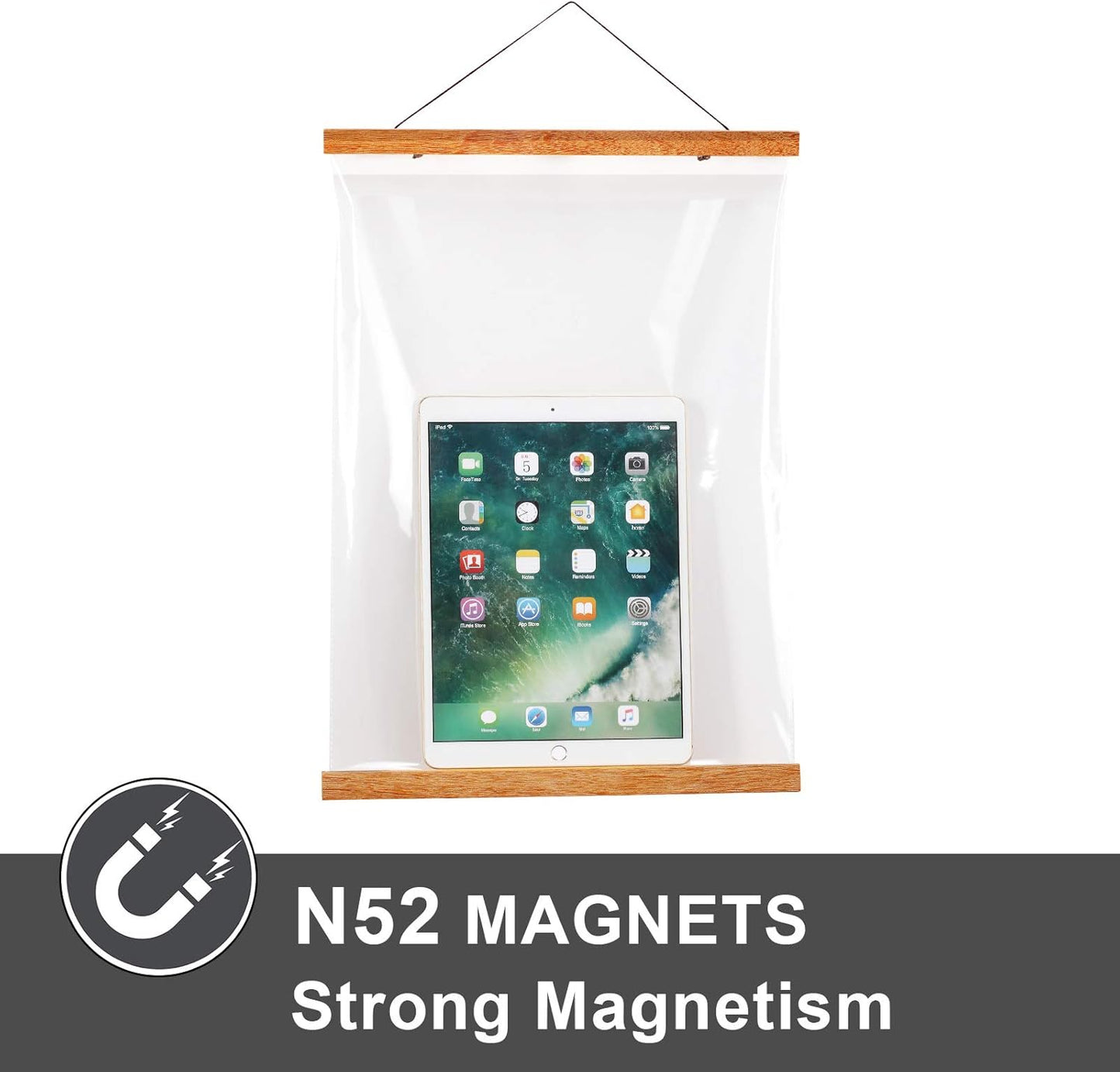 WITCOLOR Magnetic Poster Hanger Frame, 8x10 8x12 8x20 Poster Frames Wood Wooden Magnet Hanging Kit for Walls Print Poster Canvas Artwork Diamond Painting