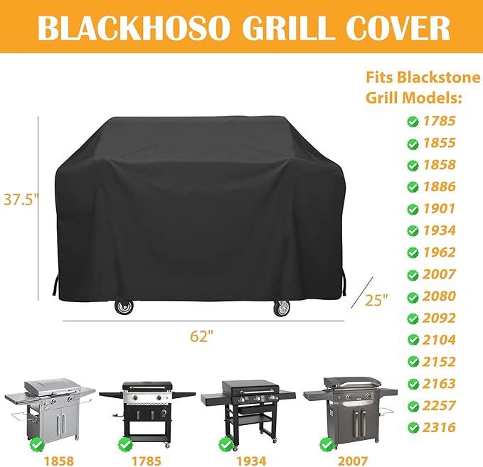 Cover for Blackstone Culinary 30" Griddle 1901 1934 2092 2163, Heavy Duty Blackstone 28" ProSeries Griddle 1785 1855 1858 1886 1962 2007 2080 2152 2342 Grill Cover, Waterproof Outdoor Cover
