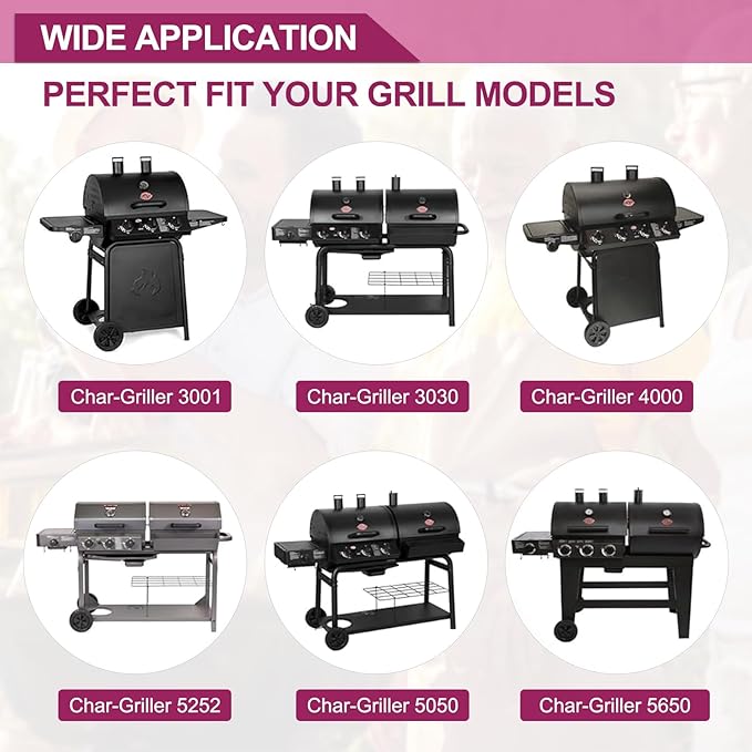 P0350H (1-Pack) 27 inches Steel Ash Pan with 19 3/4" Grid Grates for Chargriller Charcoal Grill 1224, 1324, 2121, 2222, 2727, 2828, 2929, Chargriller 200048,Charbroil 1730205