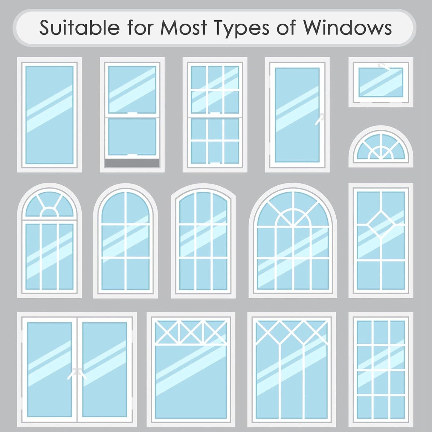 DKTIE Static Cling Decorative Window Film with Installation Tools Non Adhesive Privacy Film Stained Glass Window Film for Bathroom Shower Door Heat Cotrol Anti UV 17.7 x 78.7 Inch