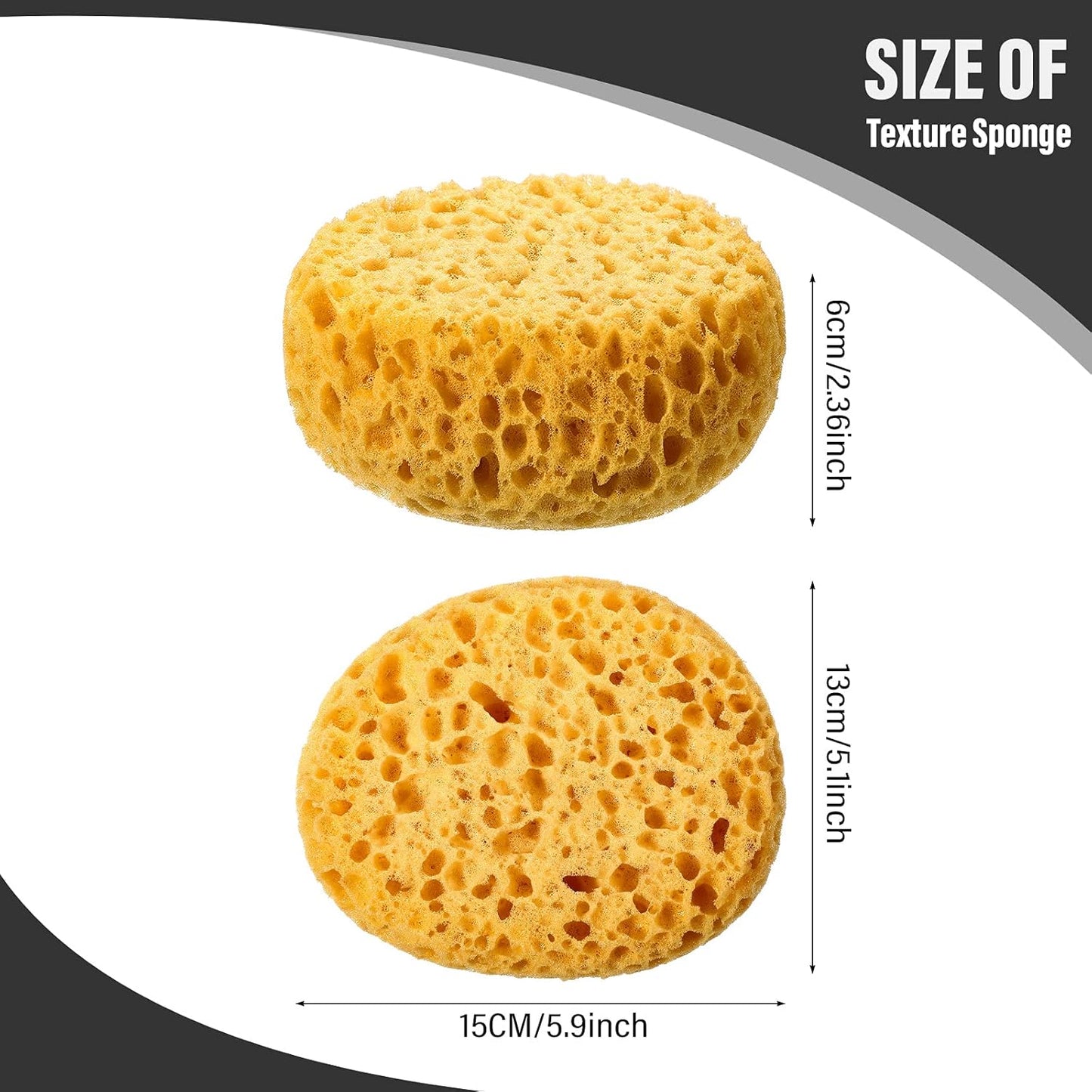 Patelai Knockdown Texture Sponge Drywall Wall Patch Ceiling Texture Sponge Home Decor for Repair DIY Painting Ceiling(2 Pieces,13 x 15 x 6 cm)