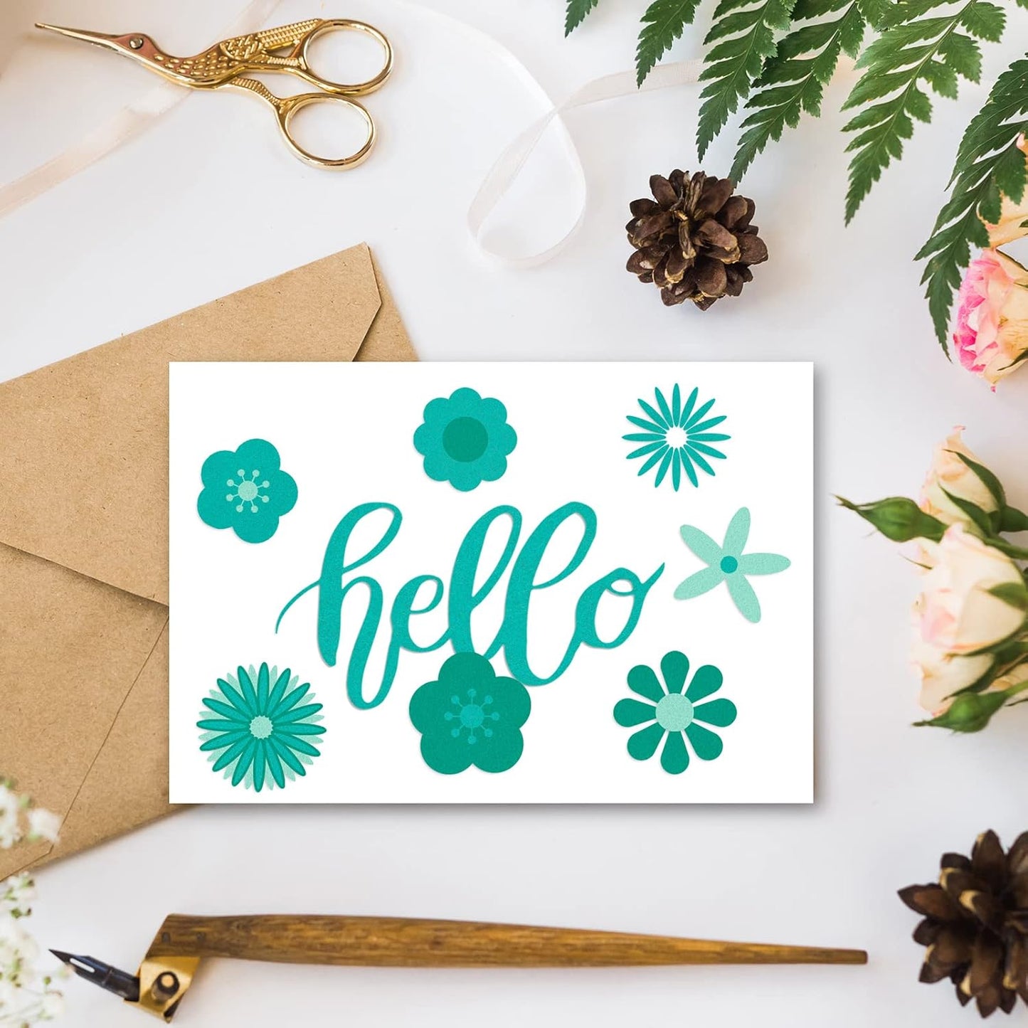 Whaline 18Pcs Felt Fabric Sheets Soft Thick Assorted Turquoise Craft Felt Pack for DIY Craft Sewing Patchwork Art Projects, 3 Colors, 7.9 x 11.8 Inch