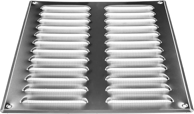 Repa Market 10" x 11" Inch Aluminum Vent Cover – Rustproof Wall and Ceiling Grille with Screen Mesh – Air Intake, Return Register – for HVAC Duct Openings – Indoor or Outdoor Ventilation Systems