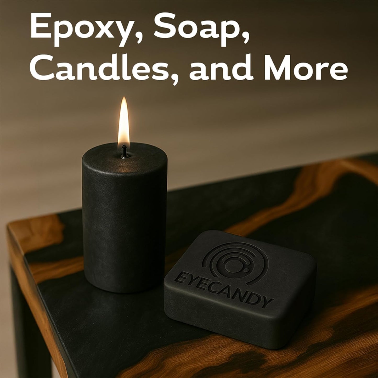 Eye Candy Pigments Premium Grey Mica Powder - Sendai Grey (50gr) - for Epoxy, Resin, Soap, Paint, Woodworking, Acrylic Pouring, Bath Bombs, Fishing Lures - DIY Arts and Crafts Additive