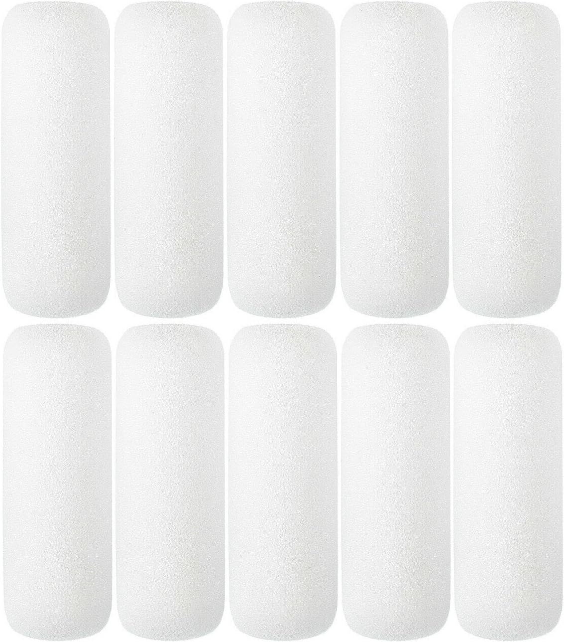 4 inch Paint Roller Covers,Foam Refill for Paint Rollers,Naps for Paint Roller Brush, Small Roller Nap with High Density Sponge Paint Roller Sleeve Replacements(10 Pieces)