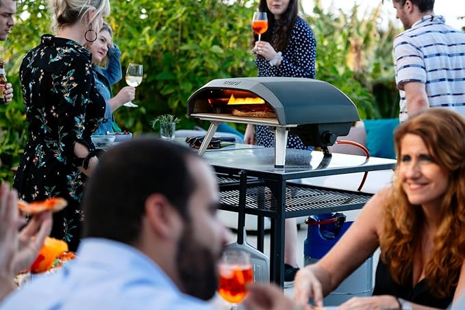 Ooni Koda 16 Natural Gas Pizza Oven - Essentials Pizza Oven Bundle - Includes 14" Perforated Pizza Peel