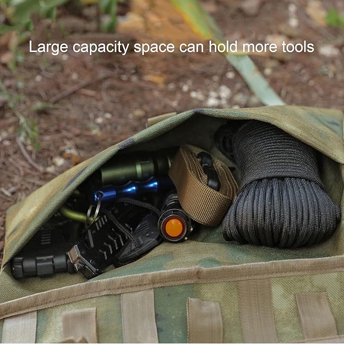 Camping Tableware Bag Travel Cooking Utensils Organizer Carry Case Picnic Roll Flatware Organizers Dinnerware Storage Portable Pouch for