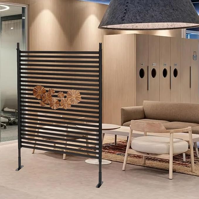 Outdoor Privacy Fence Screen, Privacy Fence Screen for Outside Decorative Privacy Screen Fence Panels,3.6 ft W x 4.92 ft H Tall Divider for Outdoor Garden Backyard Patio Decorative,Brown,1PC