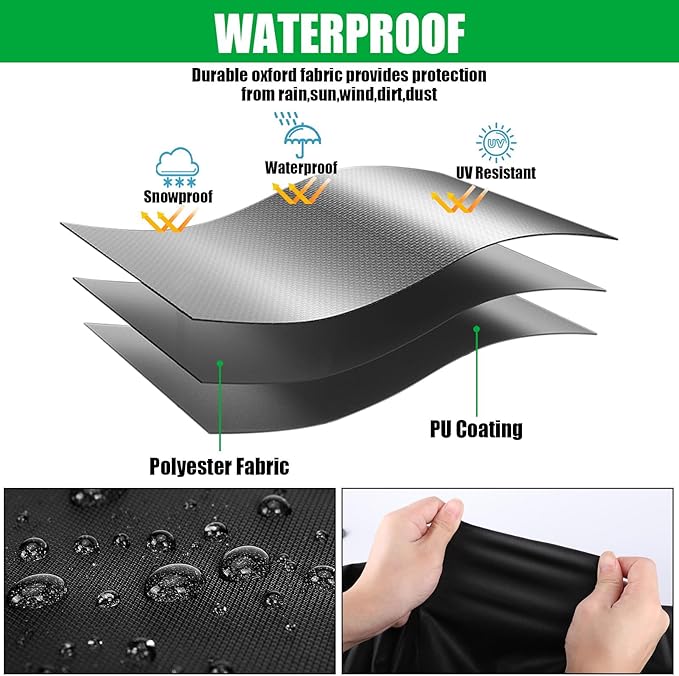 36 Inch Outdoor Prep Table Cover,Waterproof Patio Stainless Steel Table Work Cover,Outdoor Grill Cart Pizza Oven Tables Covers - 36 x 24 x 35 Inch