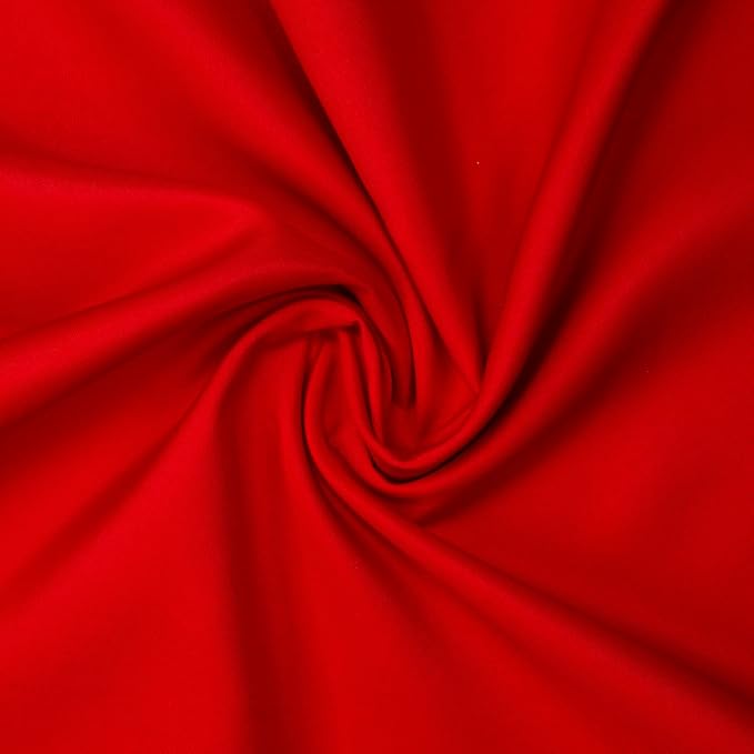 Gee Di Moda Rectangle Tablecloth - 90 x 132 Inch Red Table Cloth for 6 Foot Tables with Floor-Length Drop - Heavy Duty Washable Fabric for Holiday Party, Dinner, Weddings & Baby Shower