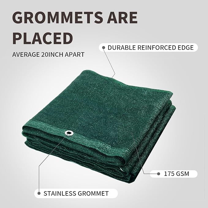 LOVE STORY Custom Size 3'x3' Dark Green Balcony Privacy Screen,UV Block Privacy Fence Screen,90% Shield for Outdoor Pool Garden Apartment Railing