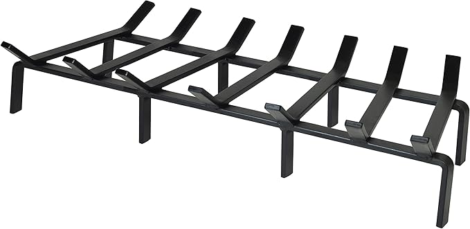 SteelFreak Heavy Duty Steel Fireplace Grate - Made in The USA (33 Inch)