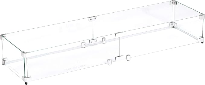 Celestial 41.25" x 11" x 6" Wind Guard, fits The Celestial 36” x 6” Fire Pit Burner Pans