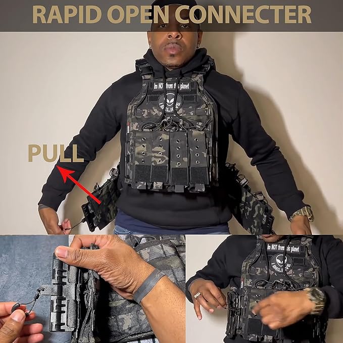 BOMTURN Upgrade Tactical Airsoft Outdoor Vest
