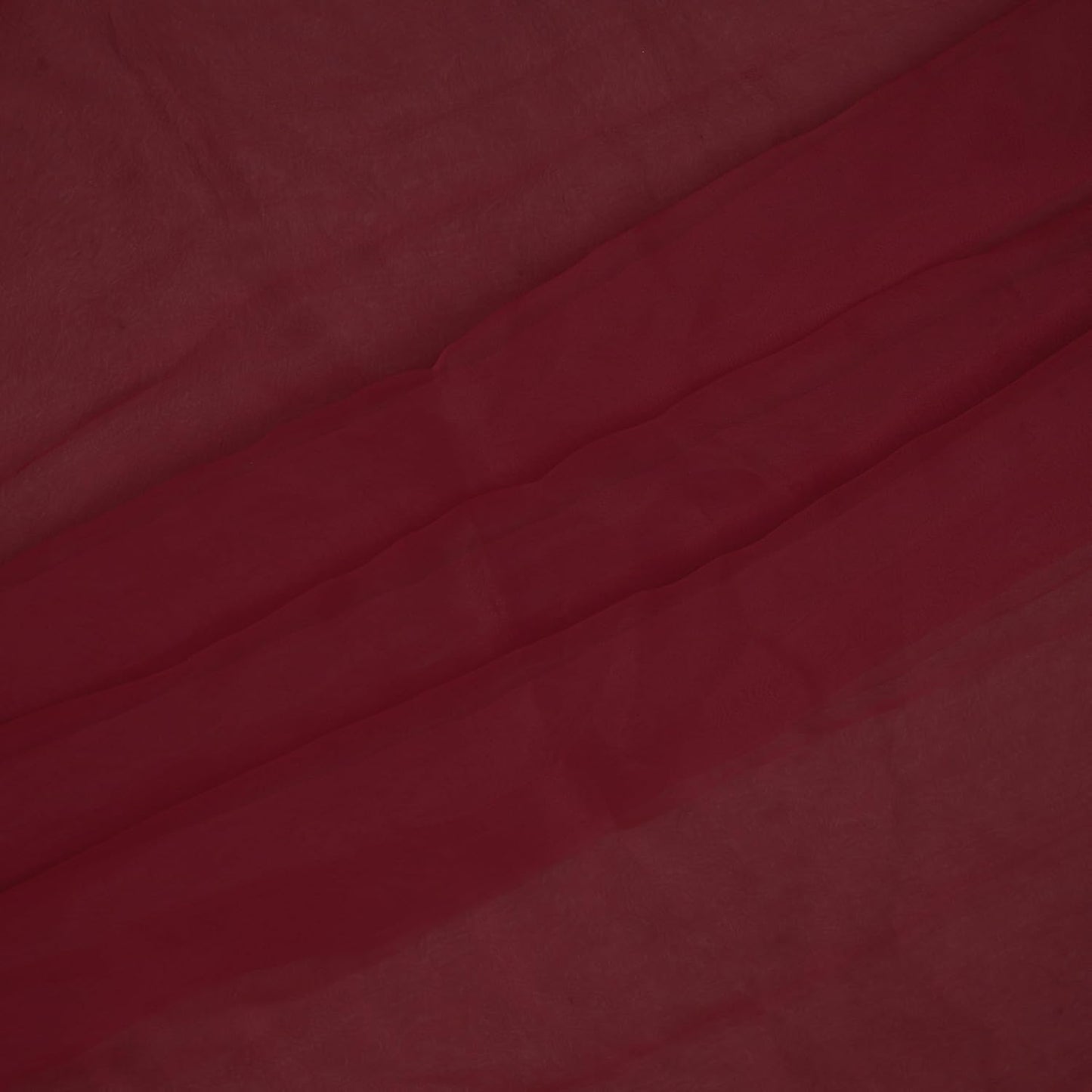 Organza Fabric 5 Yard Bridal Solid Sheer Organza Fabric Bolt for Wedding Dress, Fashion, Crafts, Decorations Silky Shiny Organza 44" - (5 Yard, Burgundy)