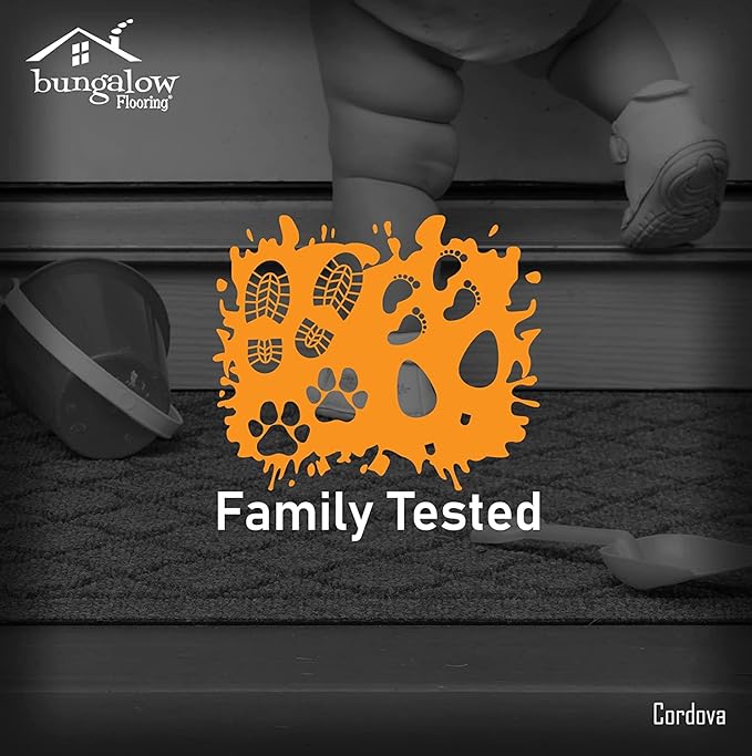 WaterHog Heavy Duty Doorway Mat, 3' x 5', Made in USA, Durable & Skid-Resistant Entryway Mat, Water-Trapping, Indoor/Outdoor Decorative Floor Covering, Cordova Collection, Evergreen