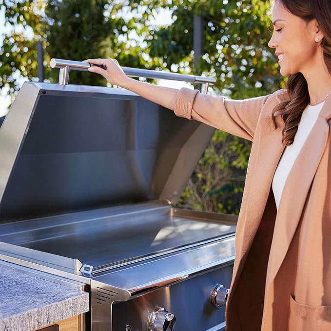 Blaze LTE PRO Gas Griddle | Built-In Natural Gas Flat Top Grill | Premium 40-Inch Stainless Steel Flat Top Griddle | BLZ-GRIDDLE40-NG