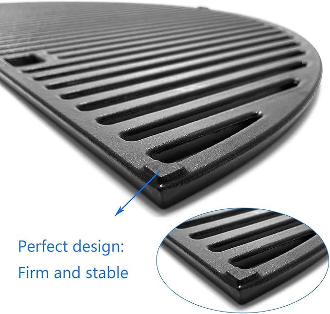 24" Cast Iron Heavy Duty Round Grates for BGE, Big Green Egg XL, Weber Summit Kamado E6, S6 Joe Big Joe I, II III Smokers 24" Charcoal Grill
