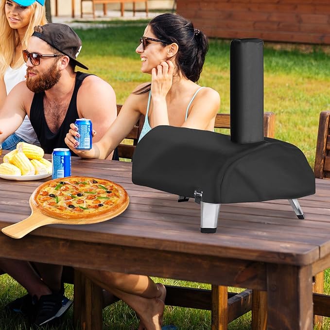 Pizza Oven Cover for Ooni Karu 16 and Karu 2 Pro Pizza Oven, Waterproof 600D Heavy Duty Carry Cover, Portable Bag with Strap Design