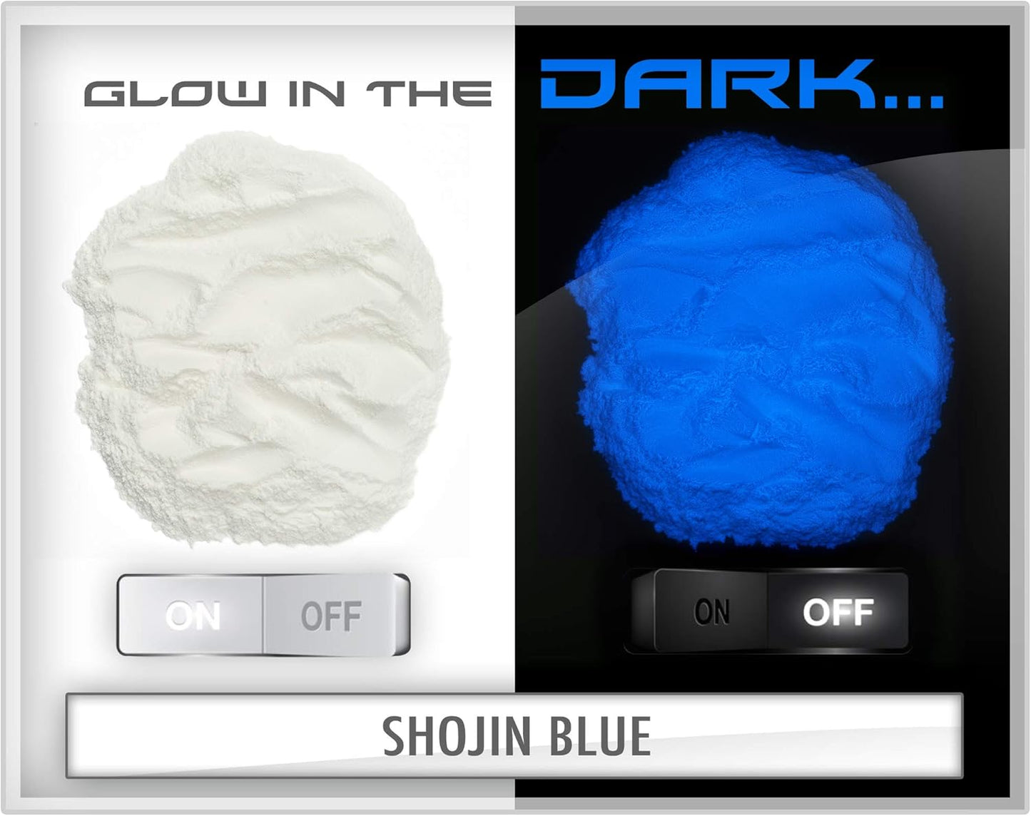 Eye Candy Pigment Powder Sets - Mica Powder for Epoxy Resin Art - Woodworking - Cosmetic Grade Mica Powder - Bath Bombs - Pigment Powder Variety Pack - Non-Toxic and Skin Safe (Glow in The Dark Set)