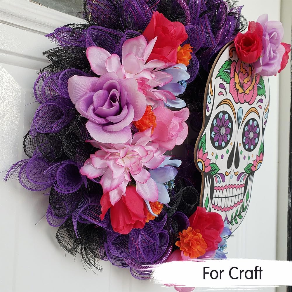 TONIFUL 2 Rolls 10 Inch Lavender Purple Decorative Mesh Ribbbon Rolls, Fabric Mesh for Mesh Wreath Supplies, Front Door Wreath Crafts Tree Decor Christmas NewYears Halloween Decoration (10 yds/roll)