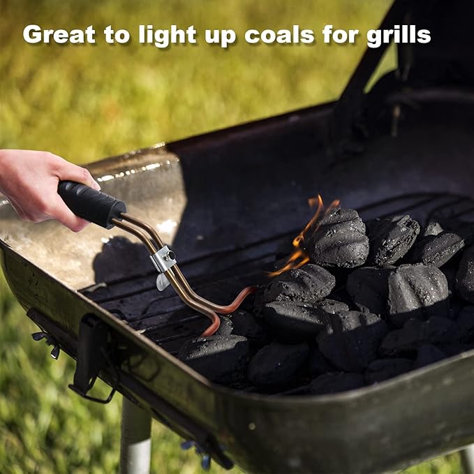 KITOSUN Electric Charcoal Starter 700W – Superior BBQ Grill Fireplace Coal Lighter Easy & Quick Ignite Briquettes |No Sparks or Flames | 304 Stainless Steel Coils Elements 5ft Long Cable (700W)