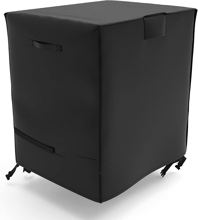 ATYARD 30-inch Outdoor Cover for Keter Unity (Small) Portable Table - UV Resistant, Breathable, All Weather (30" L x 24" W x 32" H)Black
