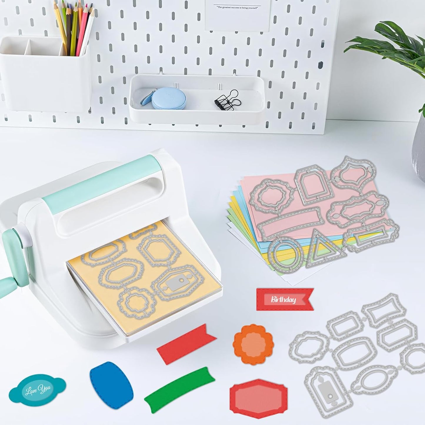 30 Styles Labels Die Cuts for Card Making Backgrounds Frame Metal Cutting Die for Scrapbooking Carbon Steel Embossing Template Tab Note Cutting Dies DIY Cards Album Crafts Supplies