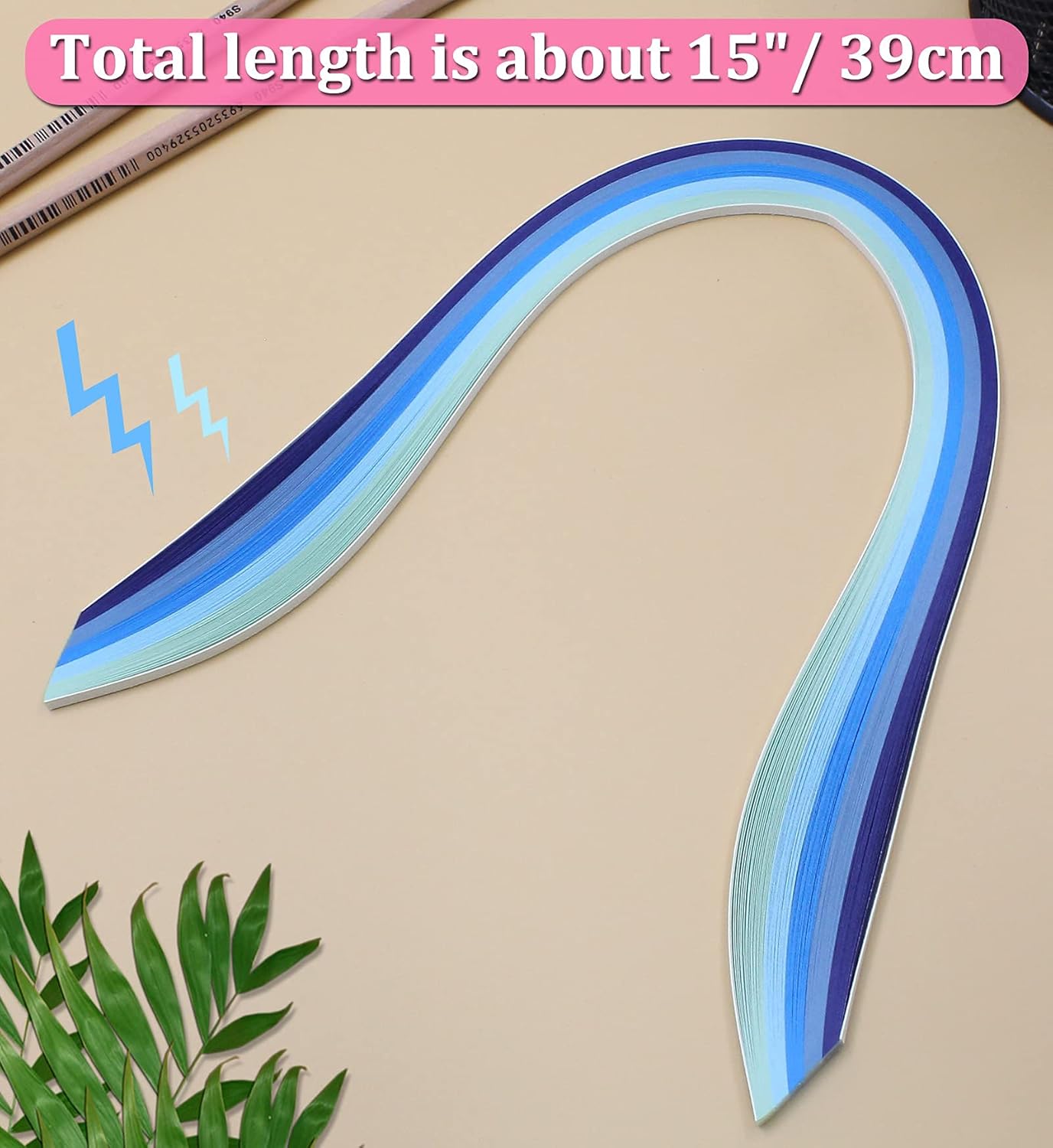 Zorfeter 9 Sets Multi-Color Quilling Paper Strips Kits 900 Strips 42 Colors, 3mm Width, 15" Length