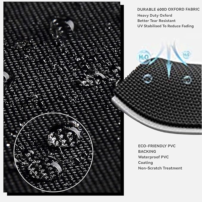 Outdoor Prep Table Cover- Heavy Duty Waterproof Cover for Outdoor Stainless Steel Table,Compatible with 54 inch Outdoor Utility Cart and Storage Cabinet Black