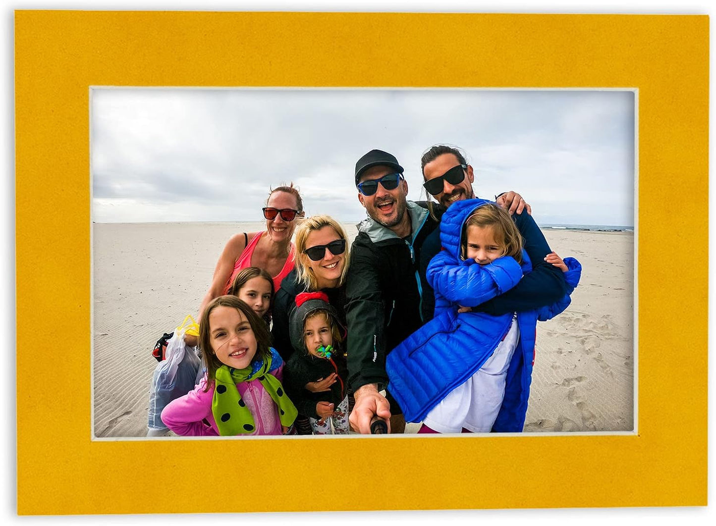 Pack of TEN 11x14 Mats Bevel Cut for 8.5x11 Photos - Acid Free Bright Yellow Precut Matboards For Pictures, Photos, Framing - 4-ply Thickness