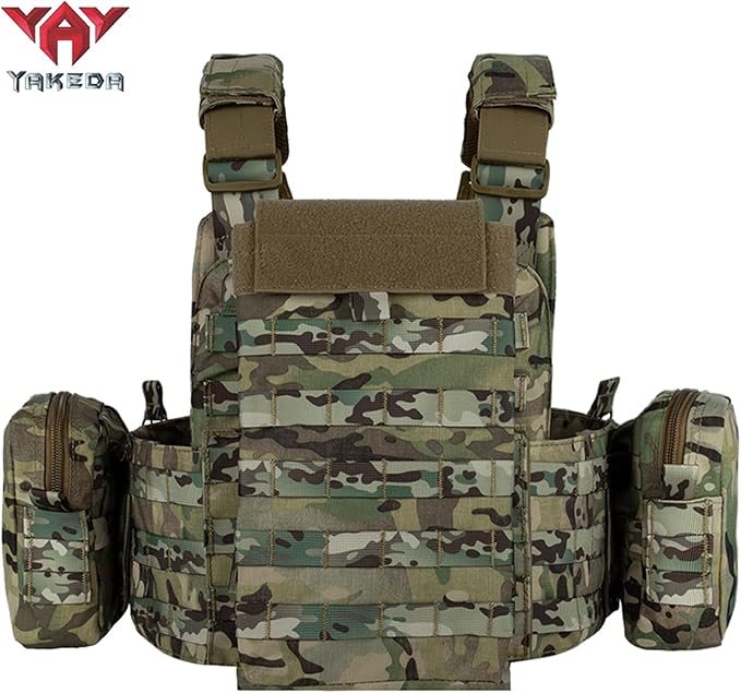 vAv YAKEDA Tactical Outdoor Vest Quick Release Adjustable Hunting Vest with PALS Molle System