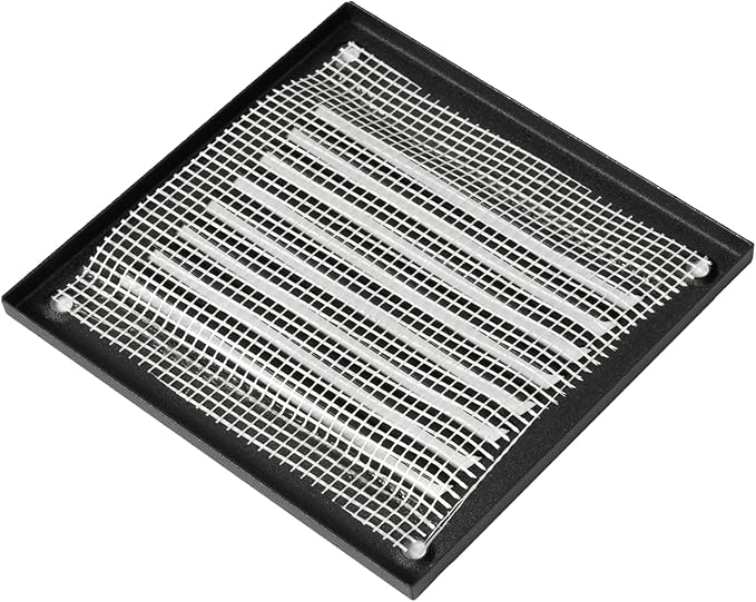 Vent Systems 4'' x 4'' Inch (Overall Dimensions) Pack of 5 - Anthracite - Air Vent Cover Metal Air Return Grill Built-in Pest Guard Screen HVAC Vent Duct Cover for Home Improvement