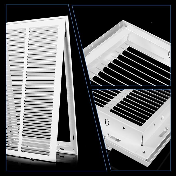 14 x 24 Return Air Grille [Duct Opening Size],Return Air Vent Cover for Wall Or Ceiling,Steel Return Air Filter Grilles Removable Face/Door for 1 Inch Filters (14"W x 24"H [Duct Opening])